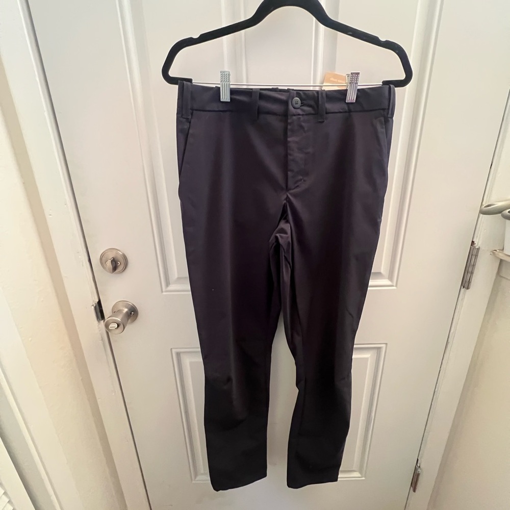 Elegant Navy Women's Straight Leg Pants